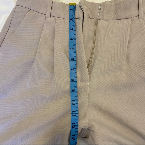 Abercrombie and fitch Taupe high-waisted pleated trousers in LONG - Picture 3 of 10
